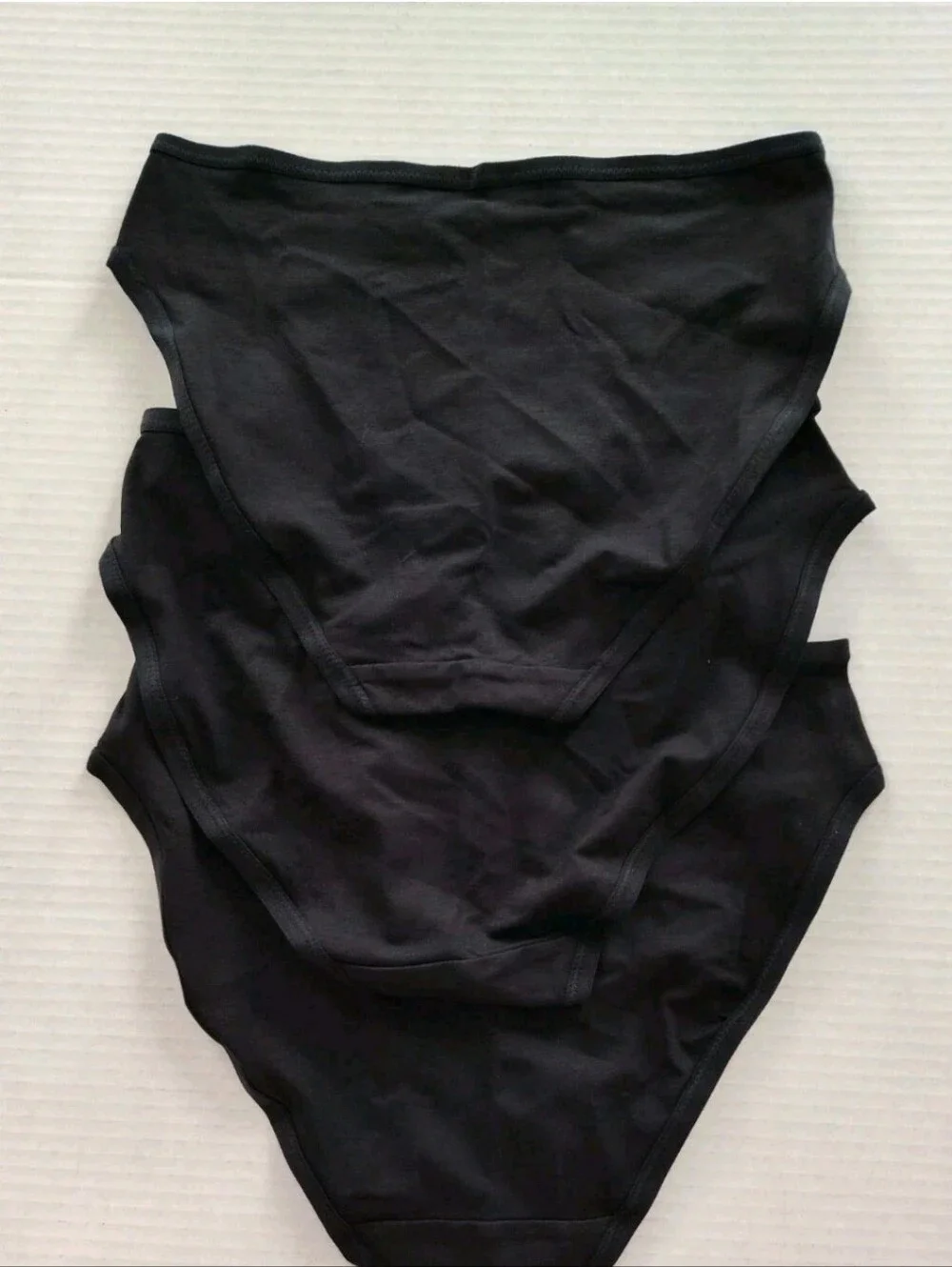 Pact Organic Black Underwear Women's size XS Bikini Set of 3